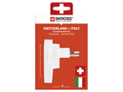 SKROSS Adapt. de voyage World - Suisse/Italie/Brésil max. 10A avec fusible bl