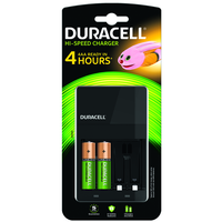 Duracell Chargeur CEF14 4h Charger incl. 2 piles AA et 2 piles AAA 1300mAh