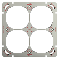 FELLER SNAPFIX® Plaque de montage QUADRUPLE (2x2) ar