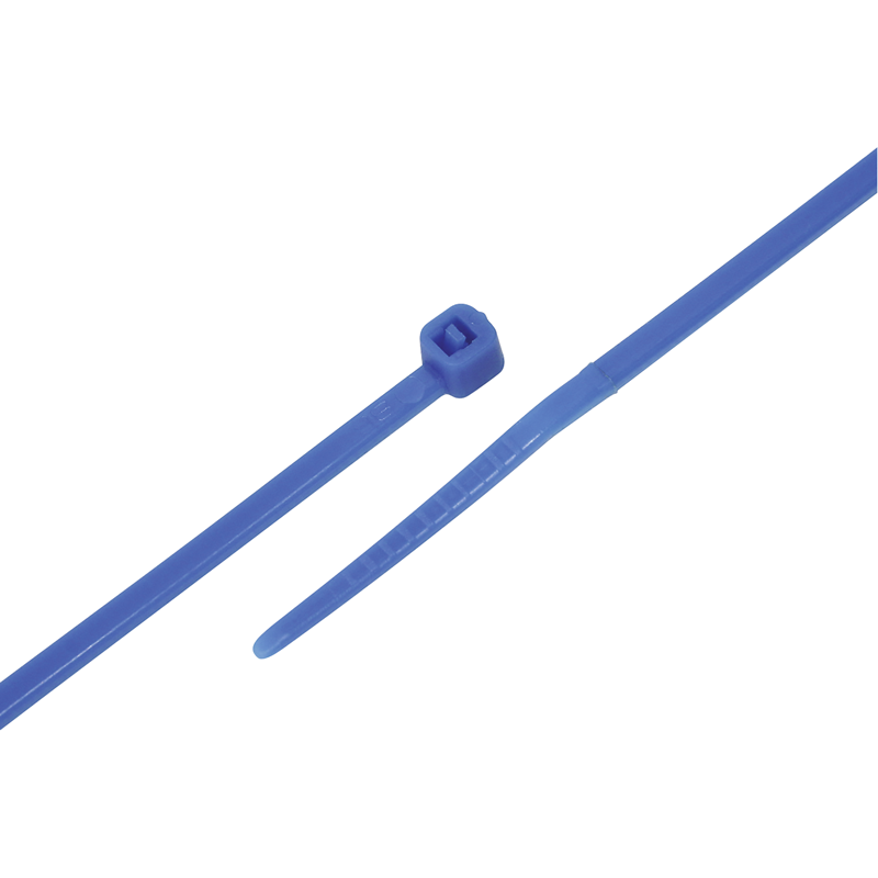 Attaches-câbles bleue 100mm x 2.5mm
