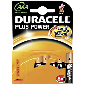 Duracell Plus Power Pile alcalino 1.5V MN2400 LR03 AAA blist