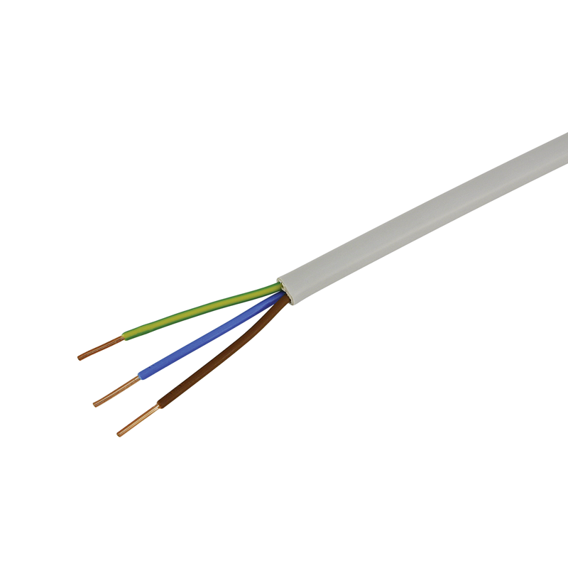 Câble TT 3x1.5mm² LNPE gris bague 10m