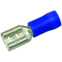 Manicotto piatto isolato 6.3x0.8mm (1.5-2.5mm2) blu PU 100 pz.