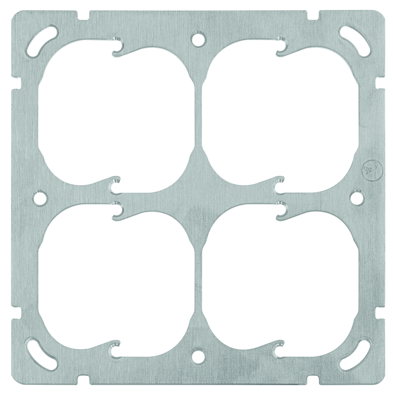 FELLER Montageplatte 4-FACH (2x2) horizontal si