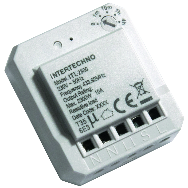 INTERTECHNO Funk-Einbau-Schaltermodul ITL-2300 (max. 2300W) ws