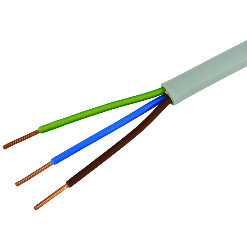 Câble FE 0 3x1.5mm² LNPE gris, bobine 50m