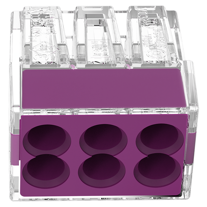 WAGO Bornes pour boîtes de dérivation 6x 0.75-2.5mm² tr/ja UE 20 pcs.
