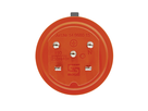 Stecker T15 IP55 anthrazitgrau/orange mit EAN