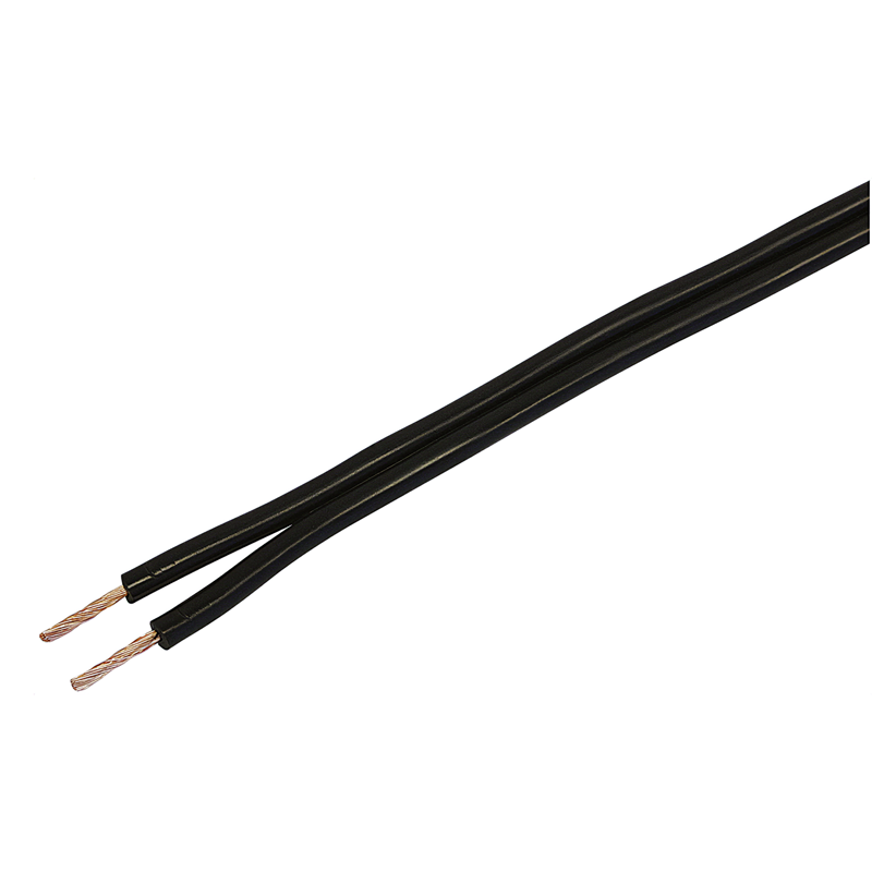 Câble Tlf 2x0.75mm² noir bague 5m