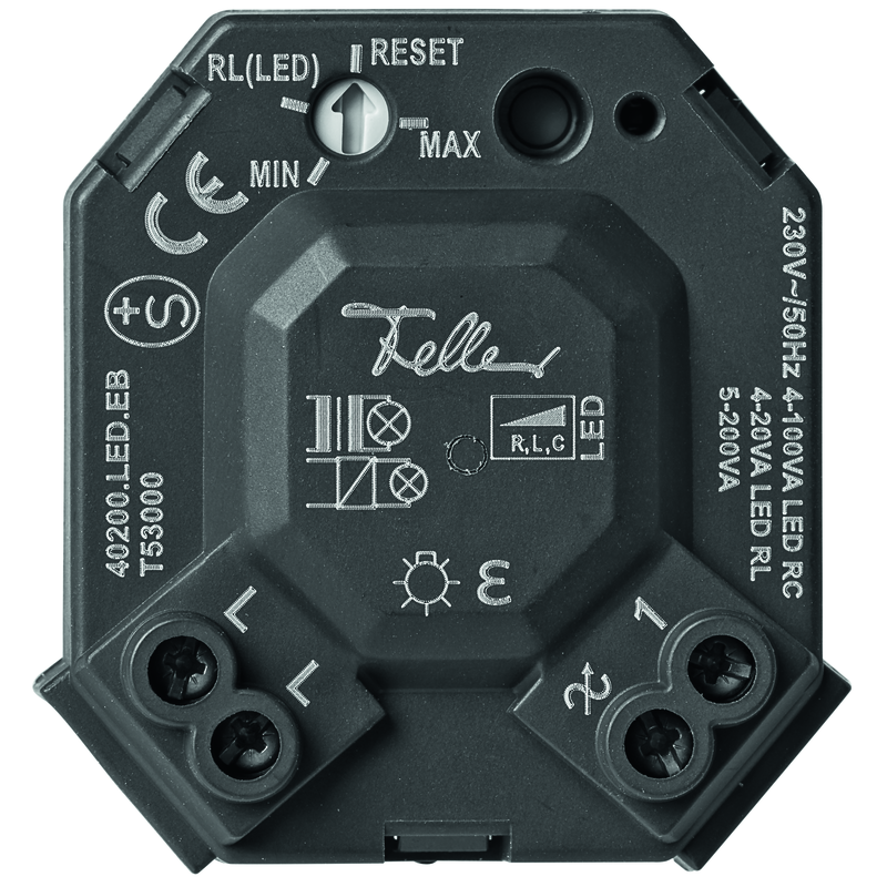 FELLER LED-Universal-Dimmermodul 5-200VA (LED 4-100W) sw