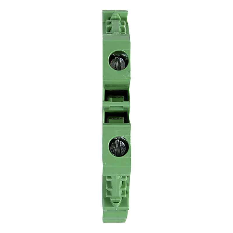 Morsetto passante DIN35 4mm2 verde