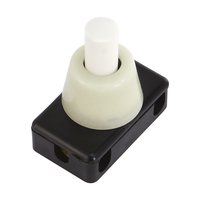 Interrupteur à bouton-poussoir à enc. ON-OFF 1 pôle (entretoise 8mm) nr/bl
