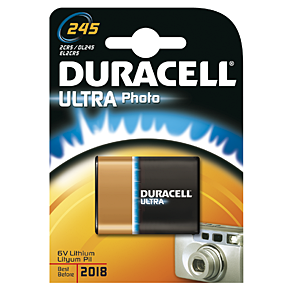 Duracell Ultra M3 Photo Pile litio 6.0V 245 2CR5 blister con
