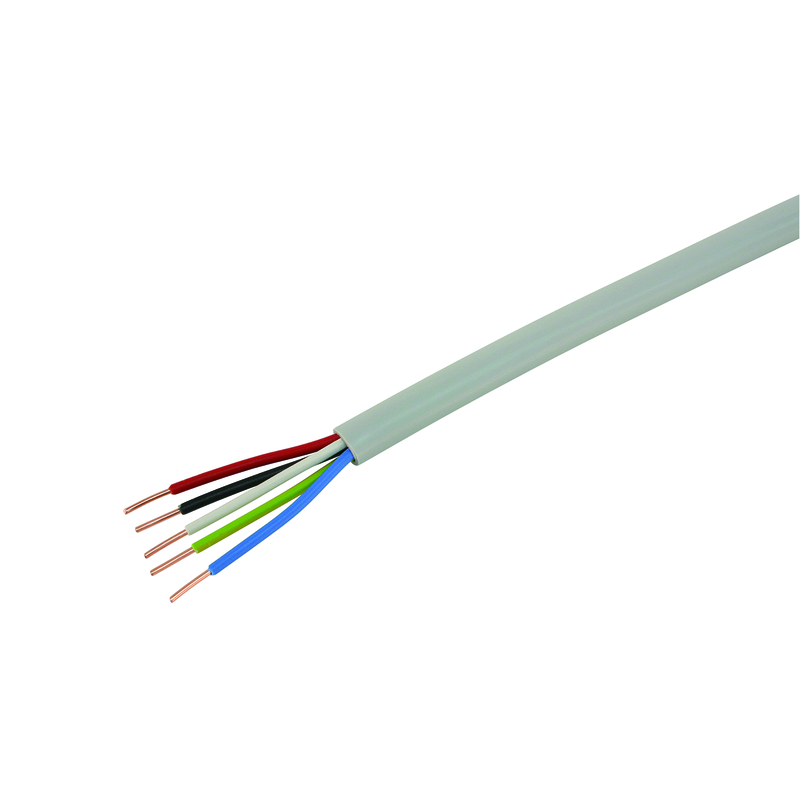 Câble TT 5x1.5mm² 3LNPE gris bague 50m
