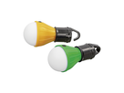 LED party light Glow25, set da 2, verde, giallo