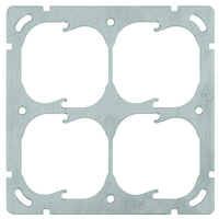 FELLER Plaque de montage QUADRUPLE (2x2) horizontal ar