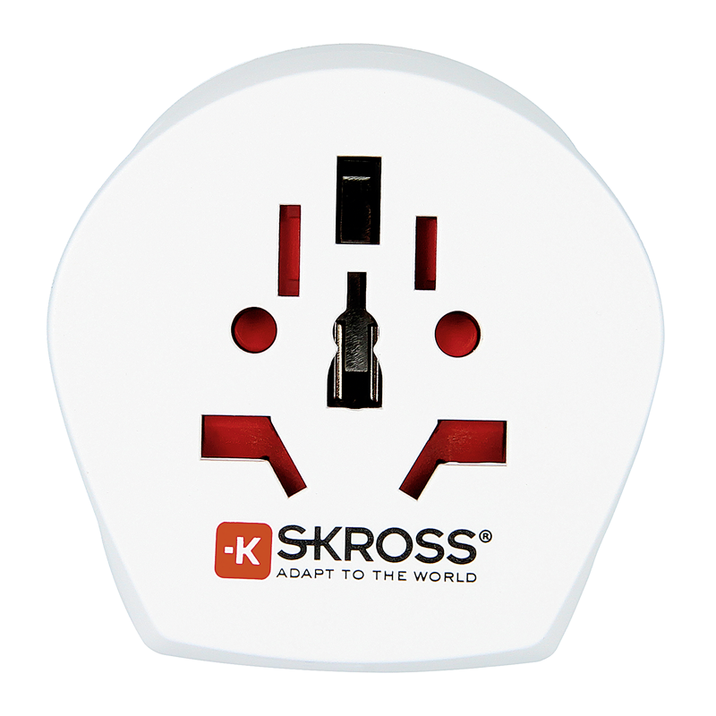 SKROSS Reiseadapter World (Combo) - USA/Europa 3-polig max. 15A ws