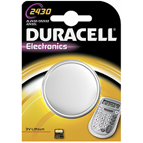 Duracell Electronics Pile litio 3 V DL2430 CR2430 blister c