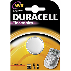 Duracell Electronics Piles lithium 3.1V DL1616 CR1616 bliste